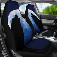 Load image into Gallery viewer, Wolf Howling Car Seat Covers
