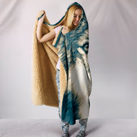 Load image into Gallery viewer, Wolf Head Hooded Blanket - $79.99 - 89.99
