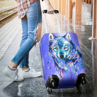 Load image into Gallery viewer, Watercolor Wolf Luggage Cover
