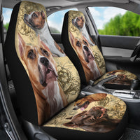 Load image into Gallery viewer, Staffordshire Bull Terrier Car Seat Covers (Set of 2)
