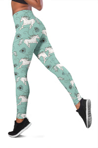 Load image into Gallery viewer, Green Horse Women&#39;s Leggings
