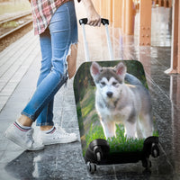 Load image into Gallery viewer, Malamute Puppy Luggage Cover
