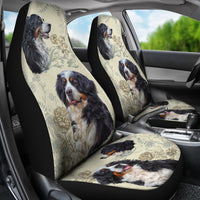 Load image into Gallery viewer, Bernese Mountain Dog Car Seat Covers (Set of 2)
