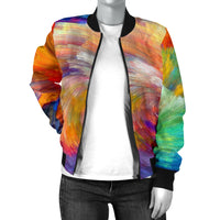 Load image into Gallery viewer, Women&#39;s Painted Colors Bomber Jacket
