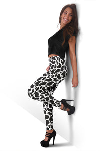 Load image into Gallery viewer, Black Cow Women&#39;s Leggings
