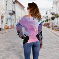 Load image into Gallery viewer, Women&#39;s Dragonfly Off Shoulder Sweater
