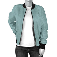 Load image into Gallery viewer, Women&#39;s Light Blue Bomber Jacket
