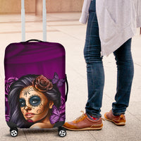 Load image into Gallery viewer, Calavera Violet Luggage Covers
