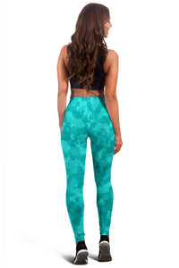 Load image into Gallery viewer, Turquoise Camo Women&#39;s Leggings
