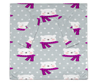 Load image into Gallery viewer, Grey Polar Bears Youth Sleeve Blanket
