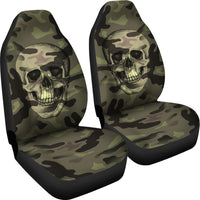 Load image into Gallery viewer, Camo Skull Car Seat Covers (Set of 2)
