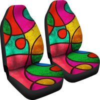 Load image into Gallery viewer, Psychedelic Car Seat Covers (Set of 2)
