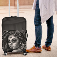 Load image into Gallery viewer, Calavera Black and White Luggage Covers

