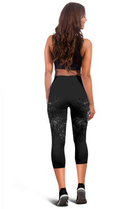 Load image into Gallery viewer, Jumping Horse Black Women&#39;s Capris
