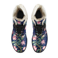 Load image into Gallery viewer, Tree Of Life Faux Fur Eco-Friendly Leather Boots
