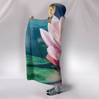 Load image into Gallery viewer, Lotus Vibes Hooded Blanket - $79.99 - 89.99
