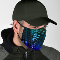 Load image into Gallery viewer, Blue Wave Disco Face Mask
