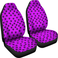 Load image into Gallery viewer, Pink Paw Prints Car Seat Covers (Set of 2)
