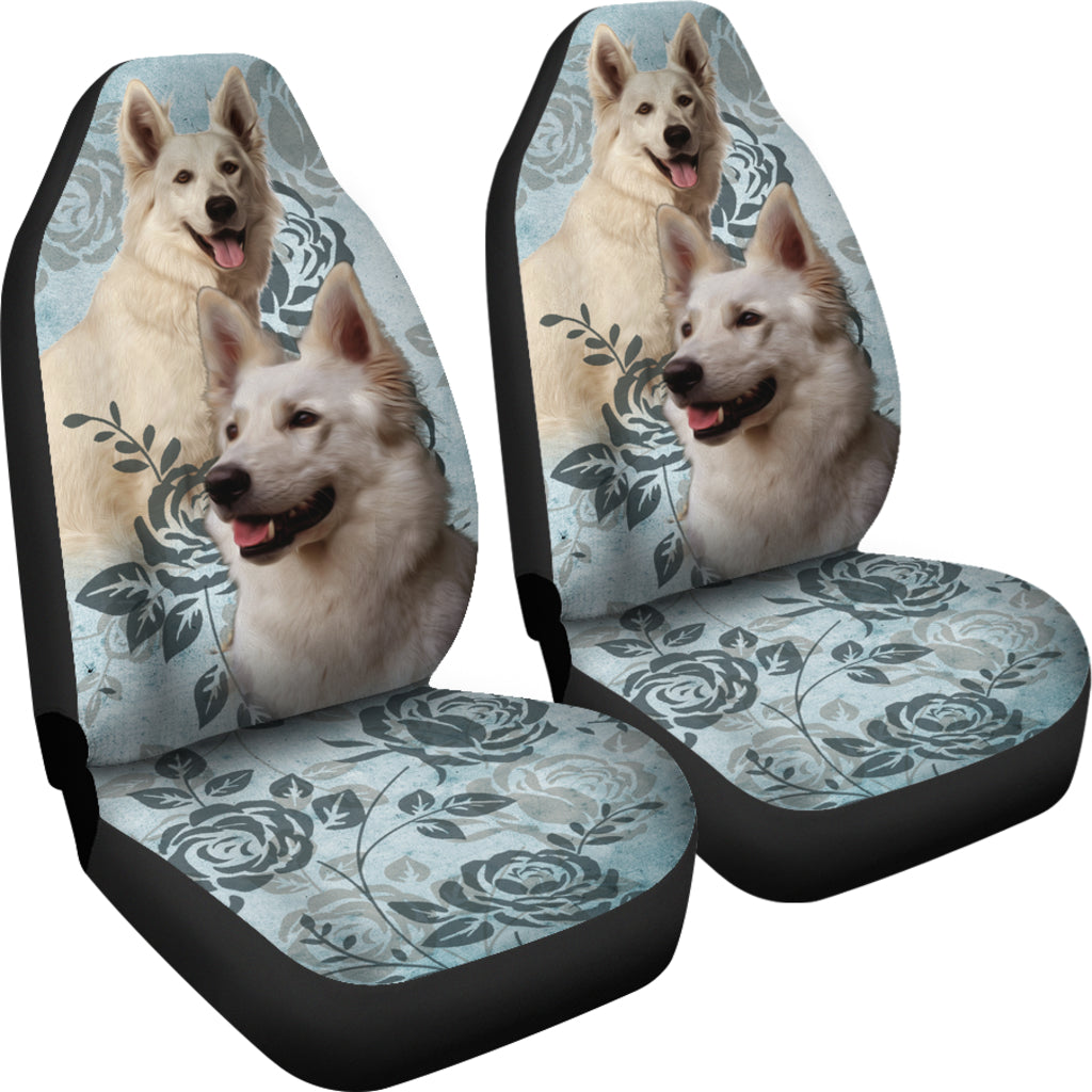 White German Shepherd Car Seat Covers