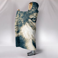 Load image into Gallery viewer, Wolf Head Hooded Blanket - $79.99 - 89.99

