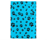 Load image into Gallery viewer, Paw Prints Adult Sleeve Blanket - Turquoise
