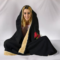 Load image into Gallery viewer, Skulls and Roses Hooded Blanket - $79.99 - $89.99
