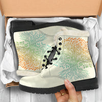 Load image into Gallery viewer, Tree Of Life Faux Fur Eco-Friendly Leather Boots
