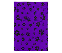 Load image into Gallery viewer, Paw Prints Adult Sleeve Blanket - Purple
