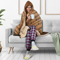 Load image into Gallery viewer, Oboe Music Hooded Blanket - $79.99 - 89.99
