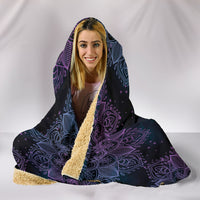 Load image into Gallery viewer, Purple Sun And Moon Hooded Blanket - $79.99 - 89.99
