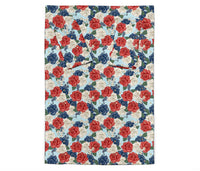Load image into Gallery viewer, Red White and Blue Roses Adult Sleeve Blanket
