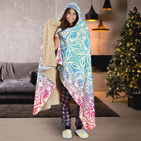 Load image into Gallery viewer, Bohemian Blue Hooded Blankets - $79.99 - 89.99
