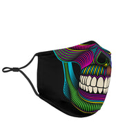 Load image into Gallery viewer, Neon Skull Face Mask
