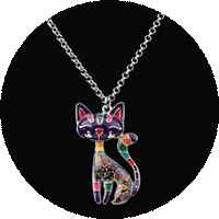 Load image into Gallery viewer, Cat Enamel Necklaces
