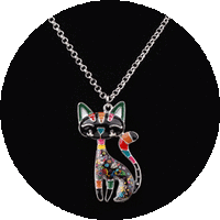 Load image into Gallery viewer, Cat Enamel Necklaces
