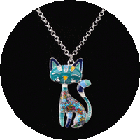 Load image into Gallery viewer, Cat Enamel Necklaces
