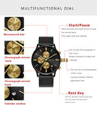Load image into Gallery viewer, Men&#39;s Chronograph Stainless Steel Watch
