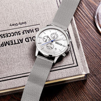 Load image into Gallery viewer, Men&#39;s Chronograph Stainless Steel Watch
