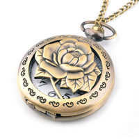 Load image into Gallery viewer, Bronze Antique Rose Pocket Watch
