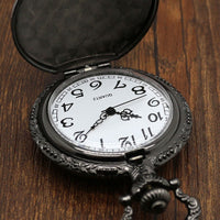 Load image into Gallery viewer, Black Skull Pocket Watch

