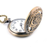 Load image into Gallery viewer, Bronze Antique Rose Pocket Watch
