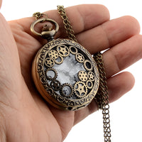 Load image into Gallery viewer, Hollow Gear Vintage Steampunk Pocket Watch
