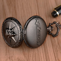 Load image into Gallery viewer, Black Skull Pocket Watch
