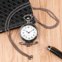 Load image into Gallery viewer, Black Skull Pocket Watch
