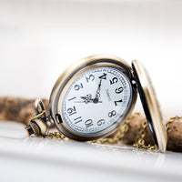 Load image into Gallery viewer, Bronze Antique Rose Pocket Watch
