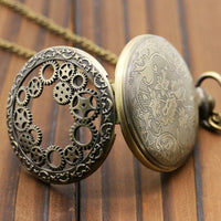Load image into Gallery viewer, Hollow Gear Vintage Steampunk Pocket Watch

