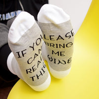 Load image into Gallery viewer, Bring Me A Glass Of Wine Socks
