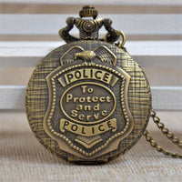 Load image into Gallery viewer, Vintage Bronze Police Pocket Watch
