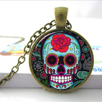 Load image into Gallery viewer, Sugar Skull Necklace
