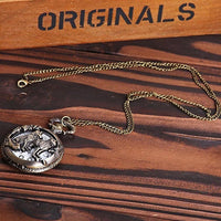 Load image into Gallery viewer, Vintage Wolves Pocket Watch

